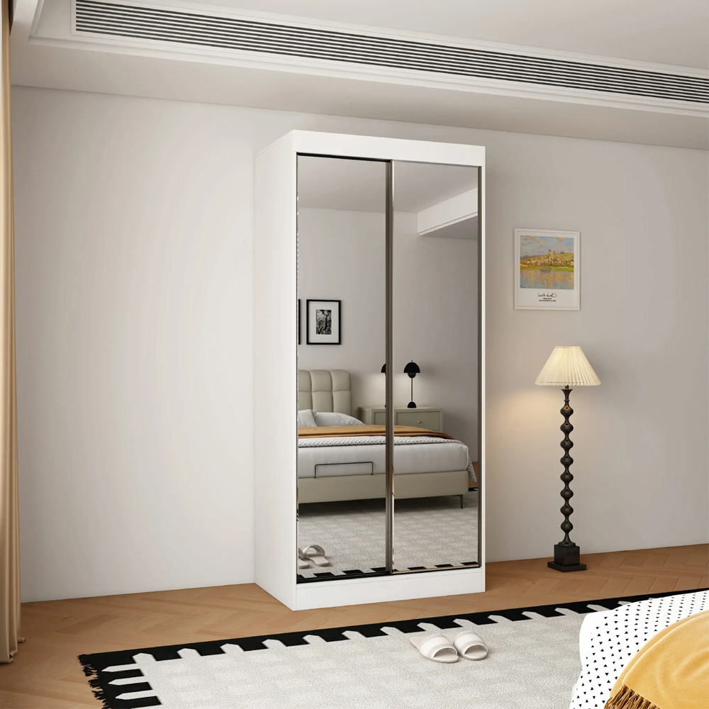 ARTESA Oracle 2 Door Full Mirrored Sliding Wardrobe Image 2