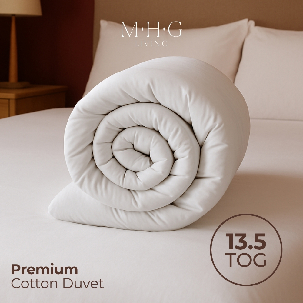 MHG Living Single White Warm Winter Cotton Duvet 13.5 Tog Image 7