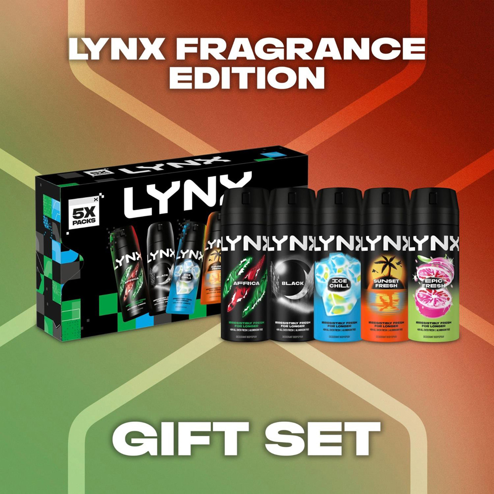 Lynx 5 Piece Fragrance Edition Deodorant Gift Set Image 4