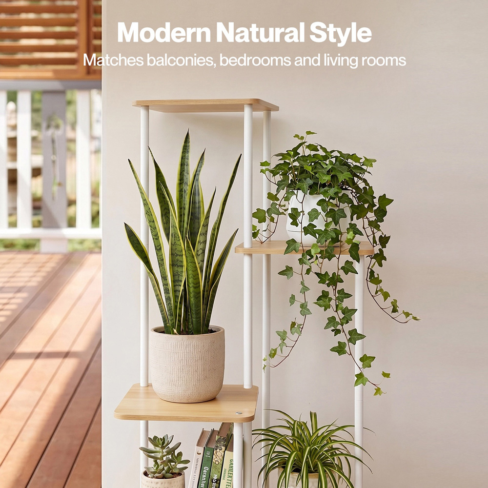 Levede 5-Tier Metal Freestanding Plant Stand Image 7