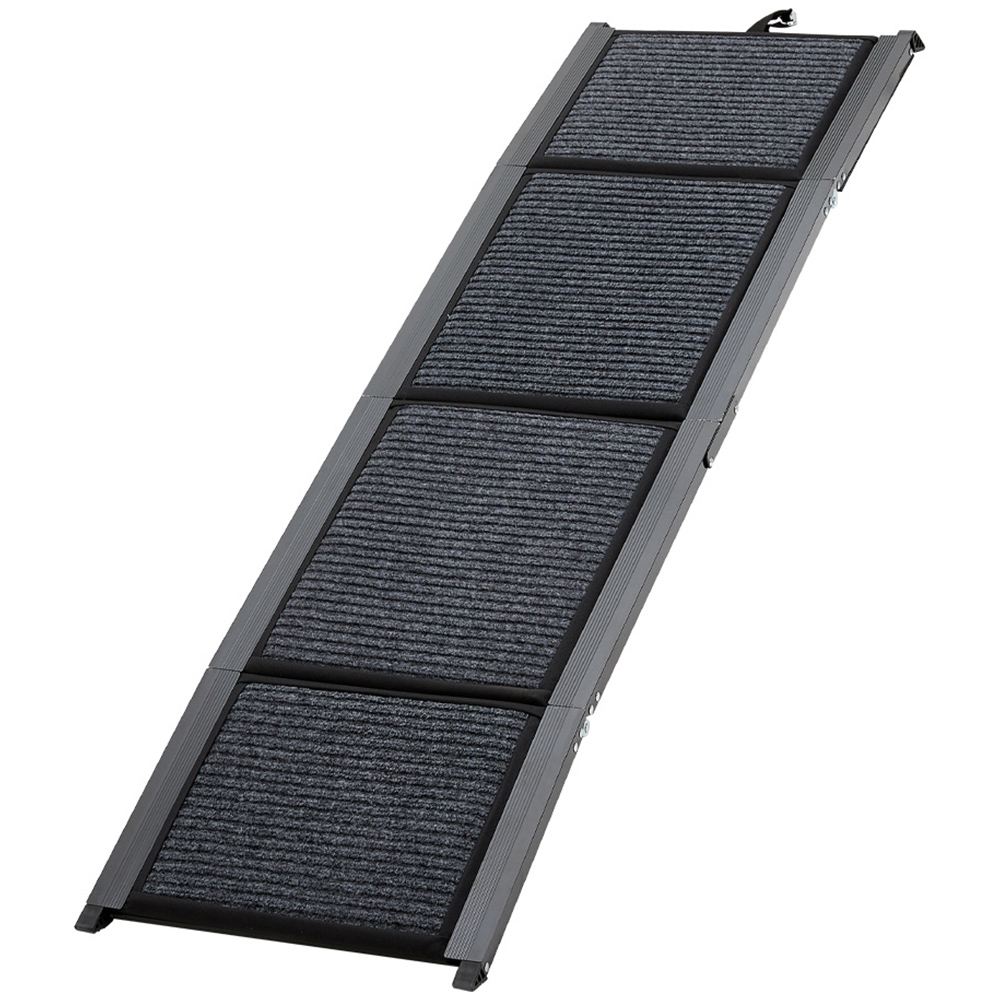 H&O Direct Foldable Metal Outdoor Dog Ramp 160 x 44cm Image 1