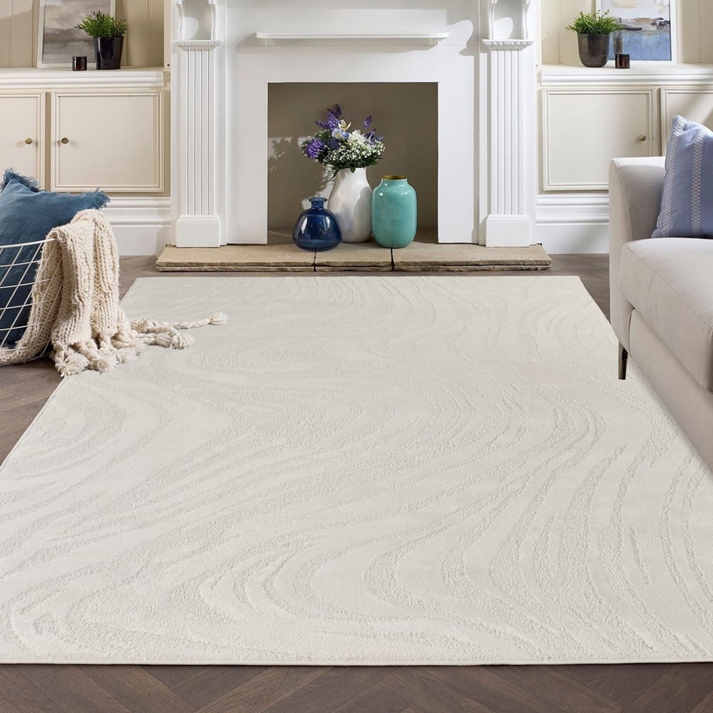 Desire Rugs Hamilton Cream Marble Rug 80 x 150cm Image 5
