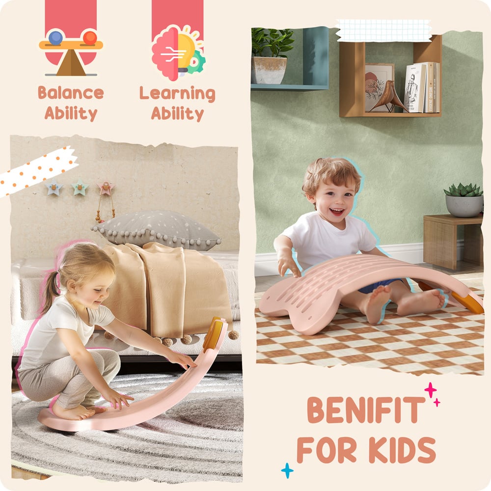 AIYAPLAY Pink Kids Balance Board Image 5
