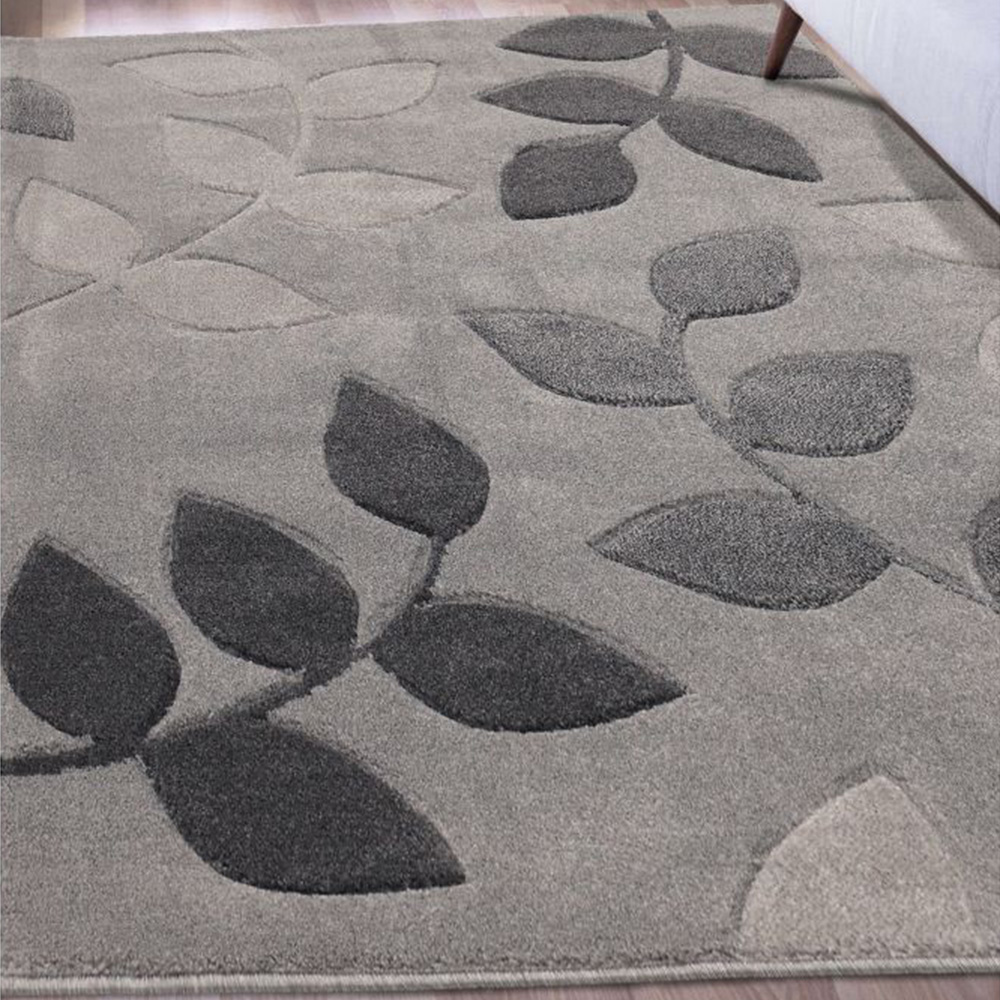 Homemaker Newport Grey Leaf Rug 200 x 290cm Image 1