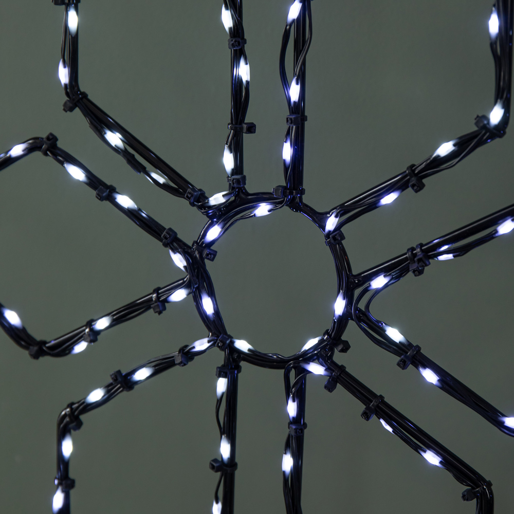 Samuel Alexander White LED FlexiBrights Light Up Metal Christmas Snowflake Decoration Image 6