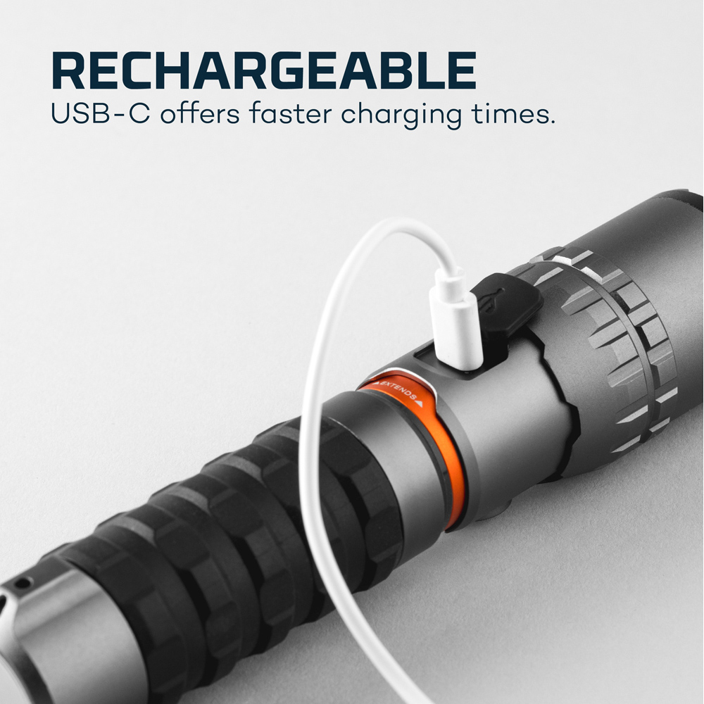 Nebo Slyde King 2K 2000 Lumens Rechargeable Flashlight with Side-to- Reveal COB Work Light Image 8