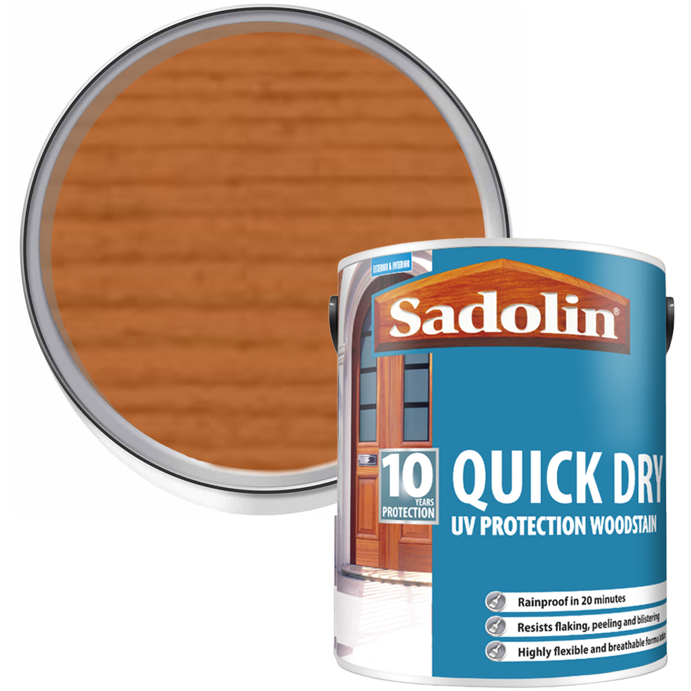 Sadolin Quick Dry 10 Year Antique Pine Woodstain 5L Image 1
