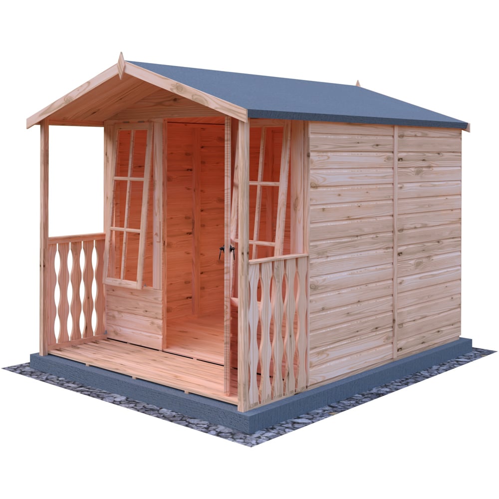 Shire 7 x 7ft Chatsworth Summerhouse with Veranda Image 5