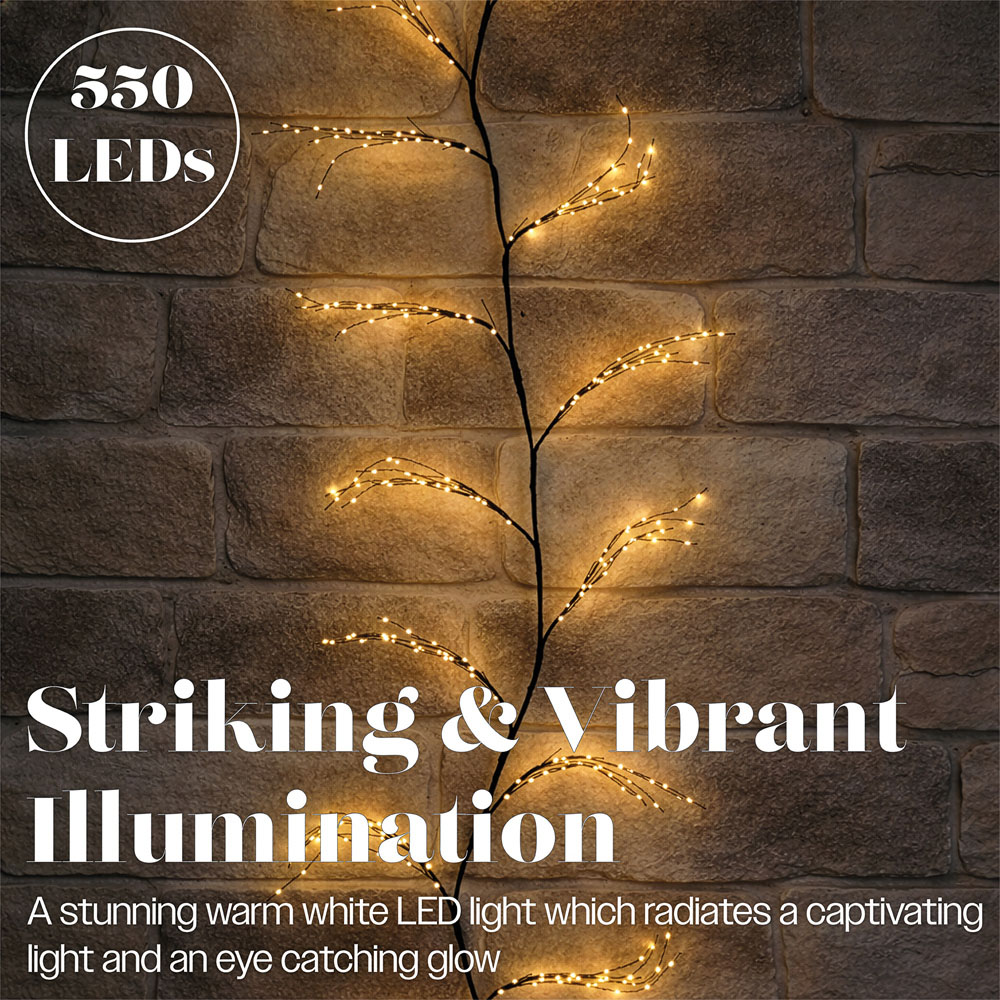 Xmas Haus 550 Warm White LED Tree Branch Light Christmas Decoration 300cm Image 6