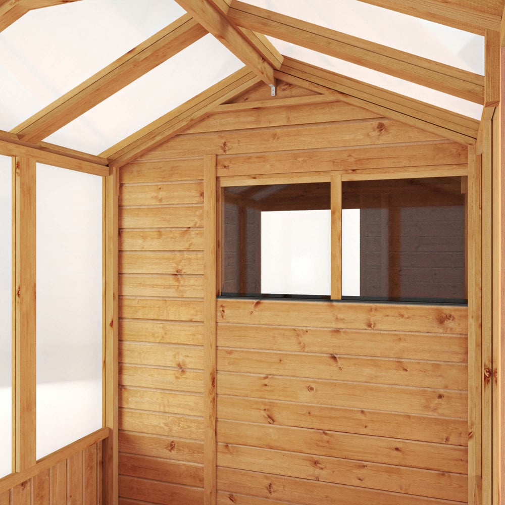 Mercia Woodsman Glass Apex 14 x 6ft Greenhouse Image 4