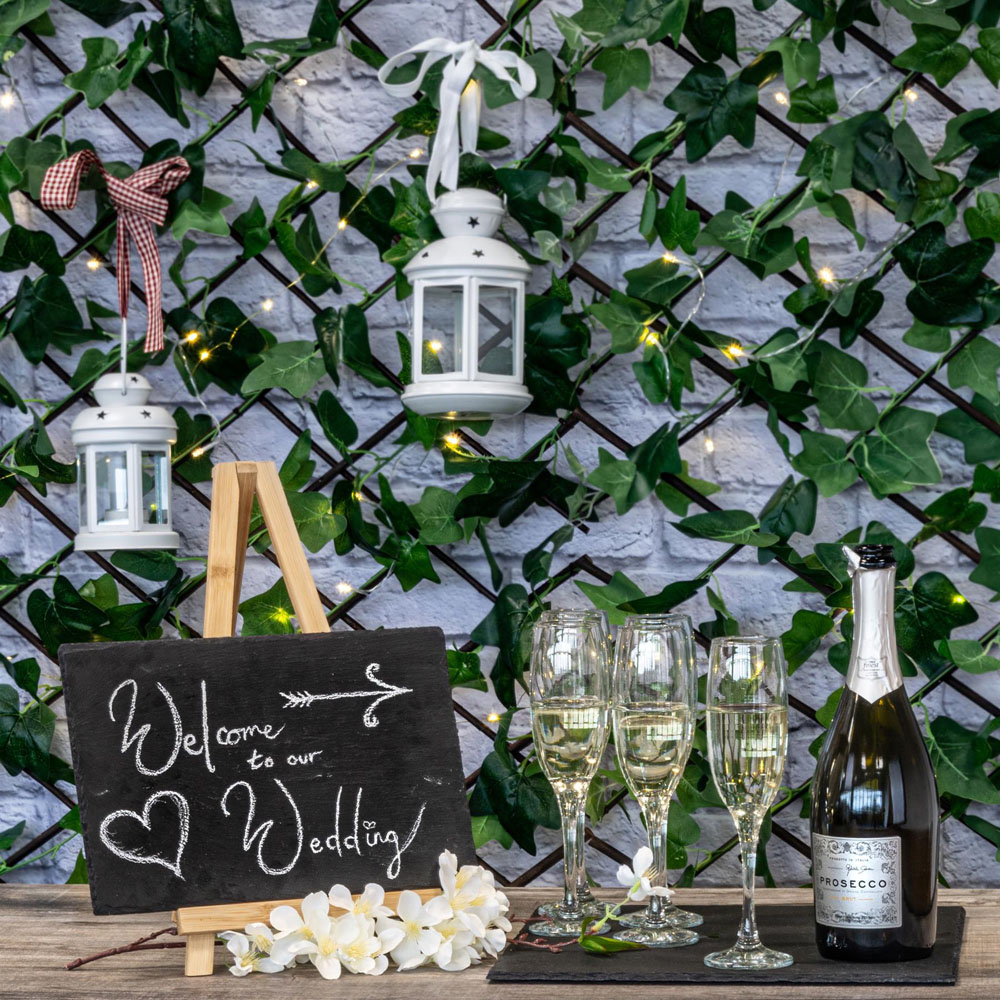 Argon Tableware Wooden Table Easel and Slate Chalk Board Set Image 4