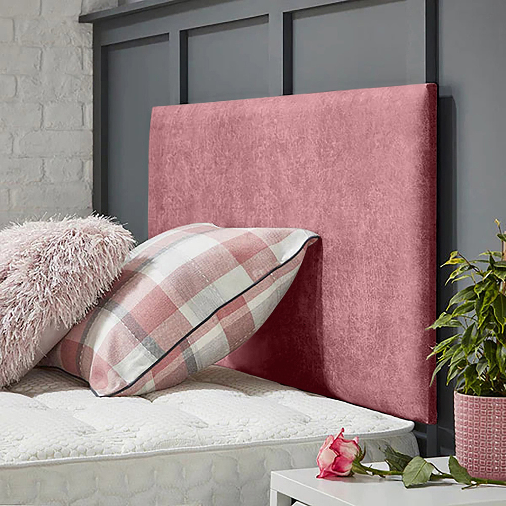 Eleganza Home Fluso Single Pink Naples Strutted Headboard Image 2