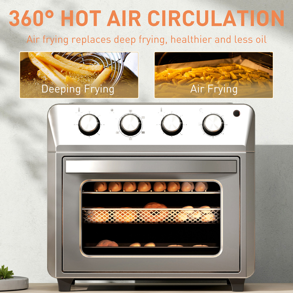 HOMCOM 800-203V70SR 24L Air Fryer Oven Image 7