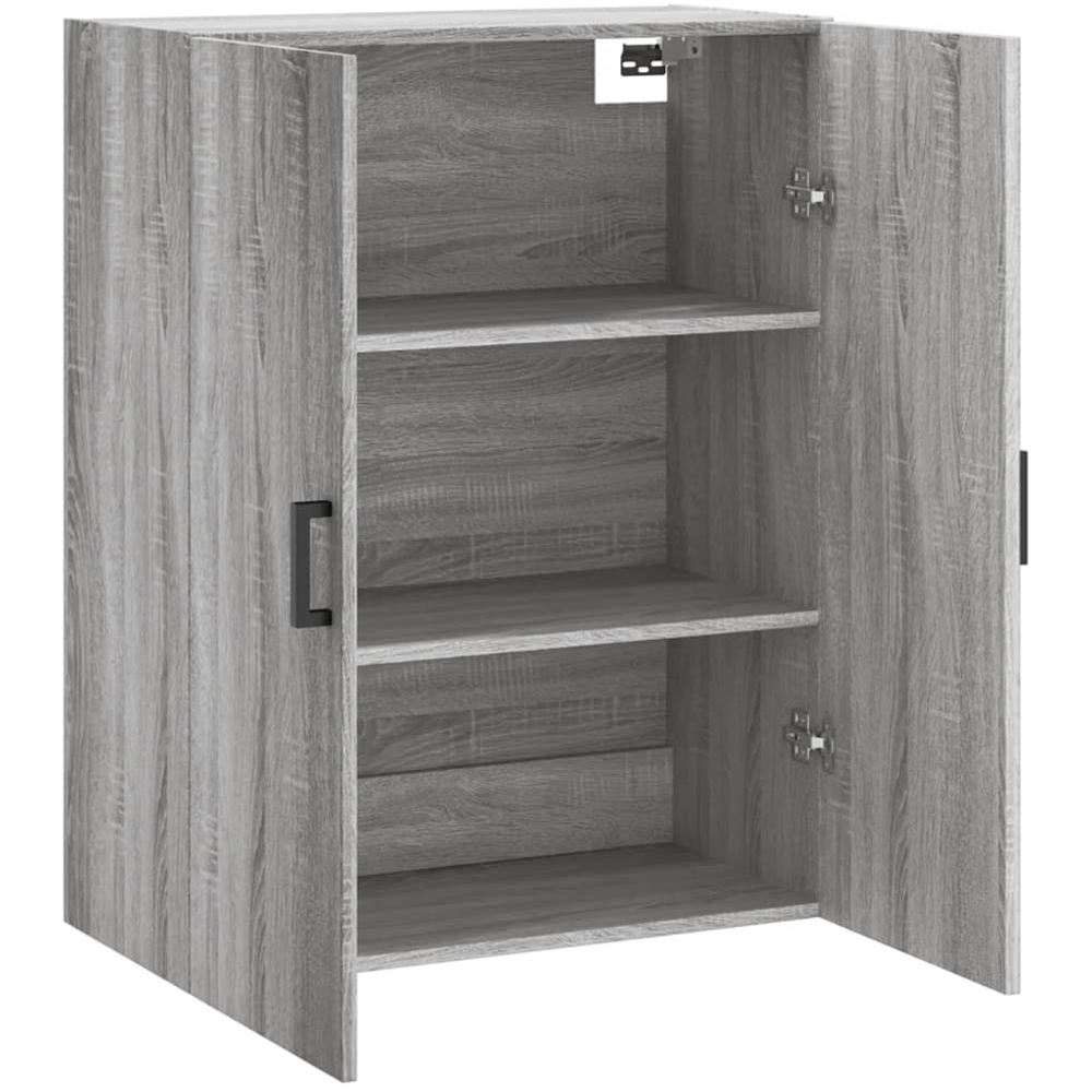 vidaXL 2 Door Grey Sonoma Wall Mounted Cabinet Image 6