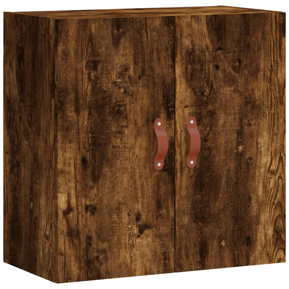 vidaXL 2 Door Smoked Oak Wall Cabinet Image 2
