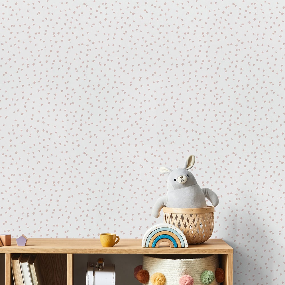 Muriva Speckled Pink Wallpaper Image 2