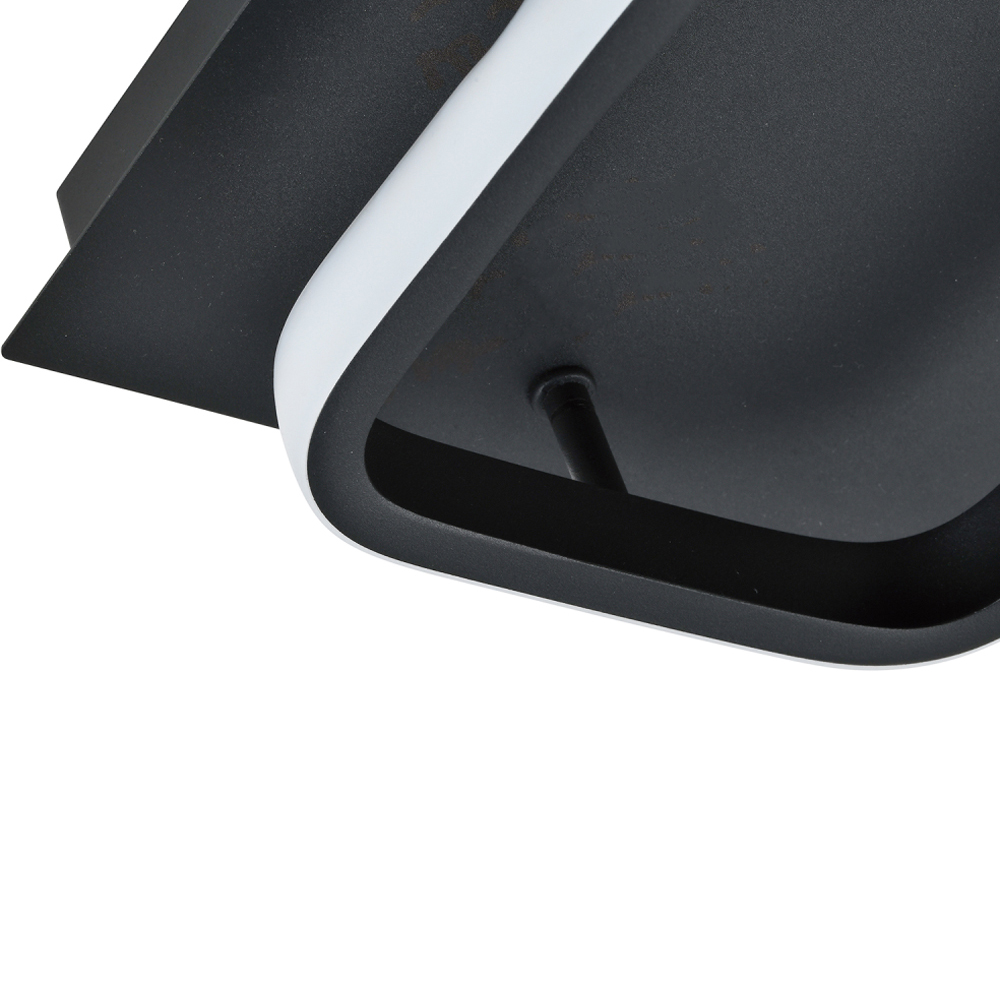 Happy Homewares Matte Black Square Strip LED Ceiling Lighting Fitting Image 4