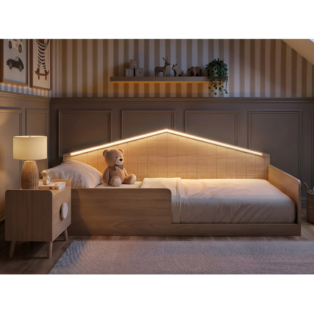 Flair Wilbur Small Double Natural Montessori Bed Image 7