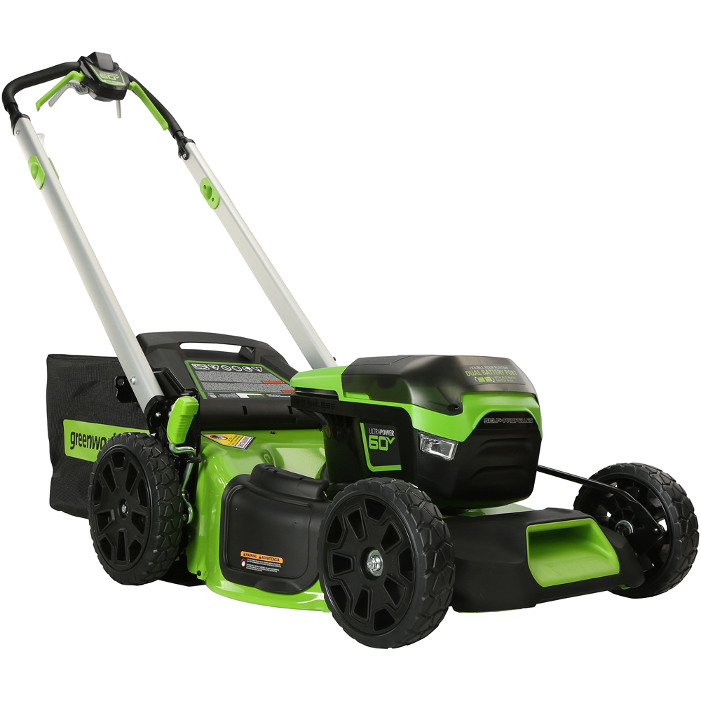 Greenworks GWGD60LM51SPK4 60V Self Propelled 51cm Cordless Lawn Mower with Battery and Charger Image 3