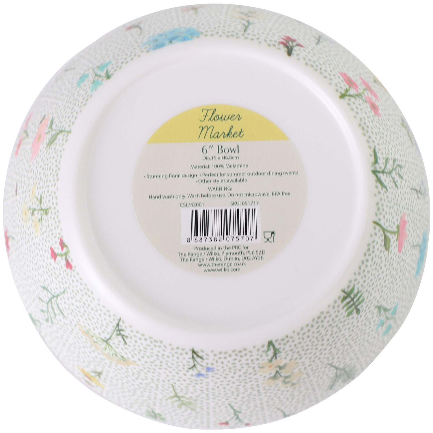 Flower Market Bowl - White Image 5