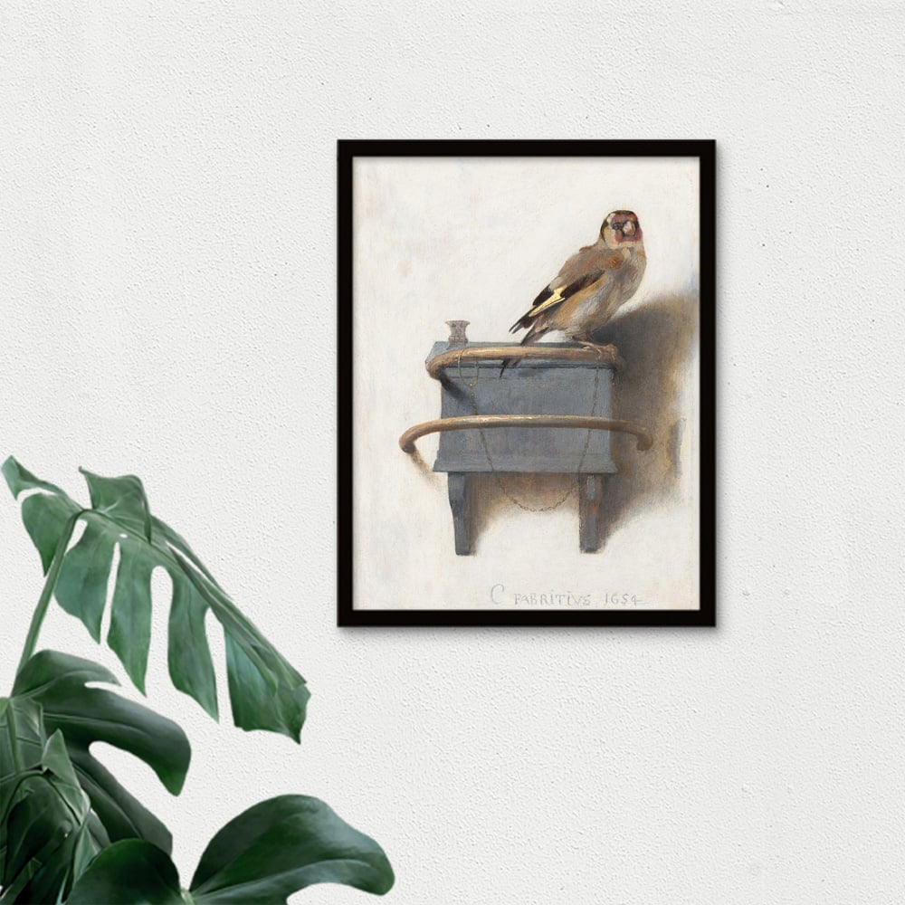 Artery8 Fabritius The Goldfinch Framed Wall Art Print 30 x 41cm Image 3