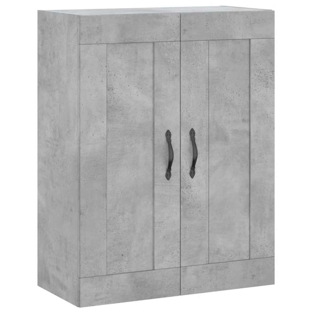 vidaXL 4 Door 2 Drawer Concrete Grey Highboard Image 5