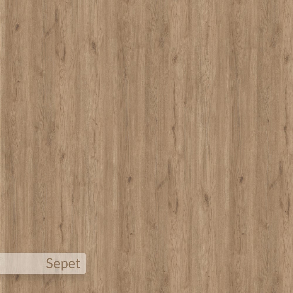 Decortie Badau 3 Shelf Modern Multipurpose Computer Desk Natural Oak Image 6