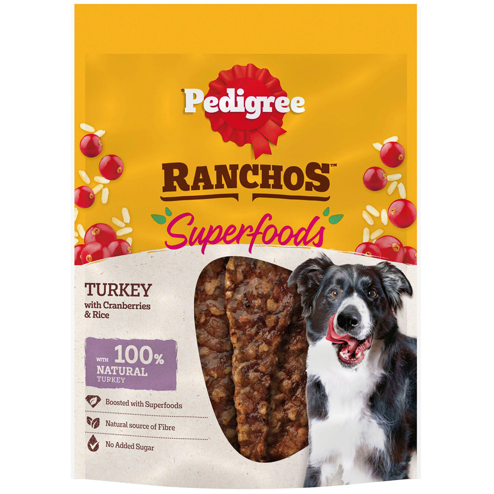 Pedigree Ranchos Dog Treats - Brown / Superfoods Turkey Image 1
