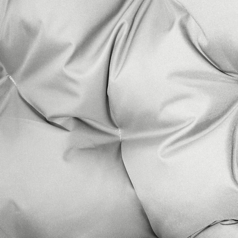 Outsunny 2 Seater Light Grey Outdoor Egg Chair with Cushion Image 4