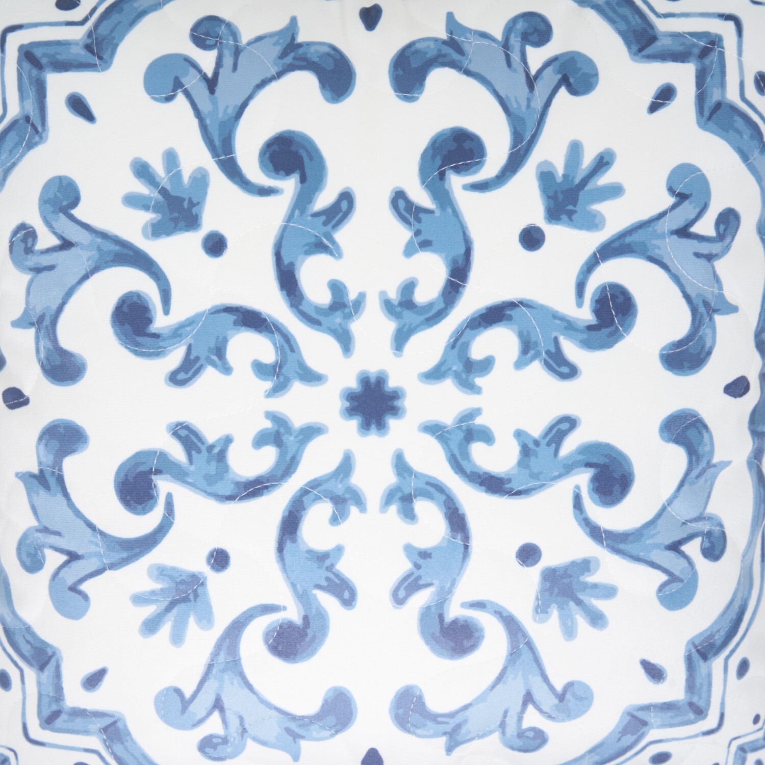 Kai Quilted Cushion Blue Image 3