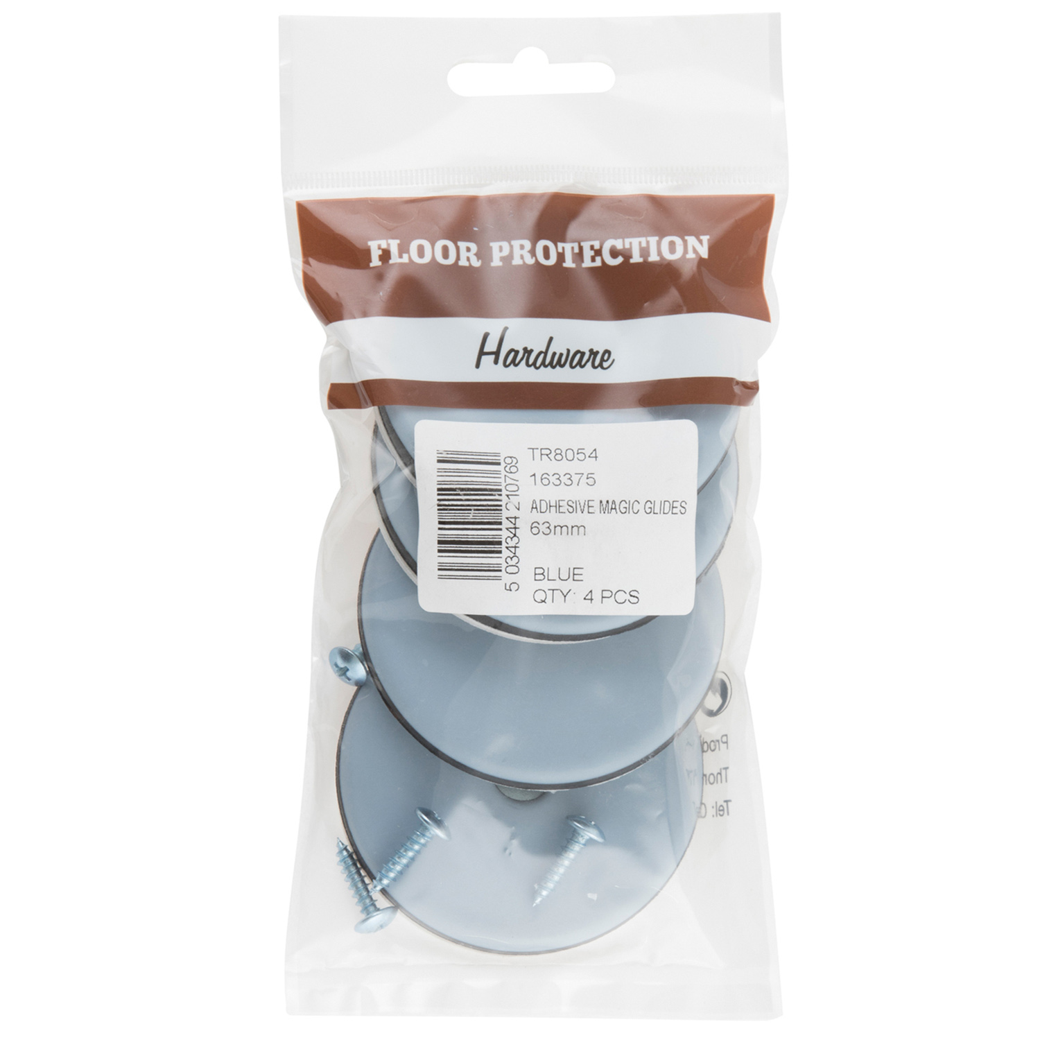 Hiatt Self Adhesive Magic Glides 63mm 4 Pack Image 1