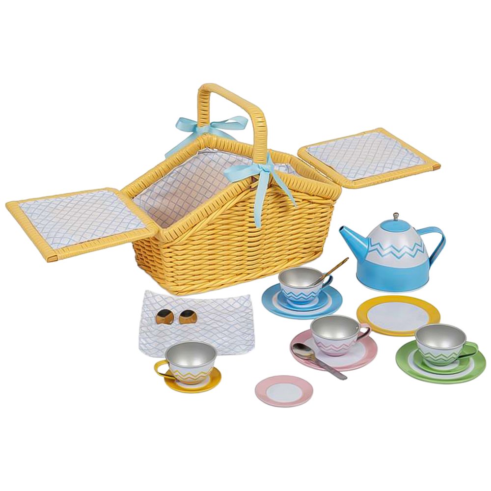Bigjigs Toys Kids Picnic Basket Playset Image 1