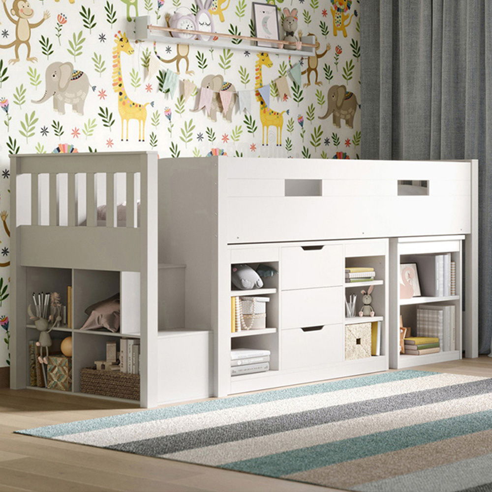 Flair Charlie White Wooden Cabin Bed Image 1