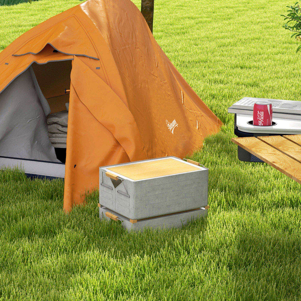 Outsunny 1-2 Person Camping Tent Orange Image 3