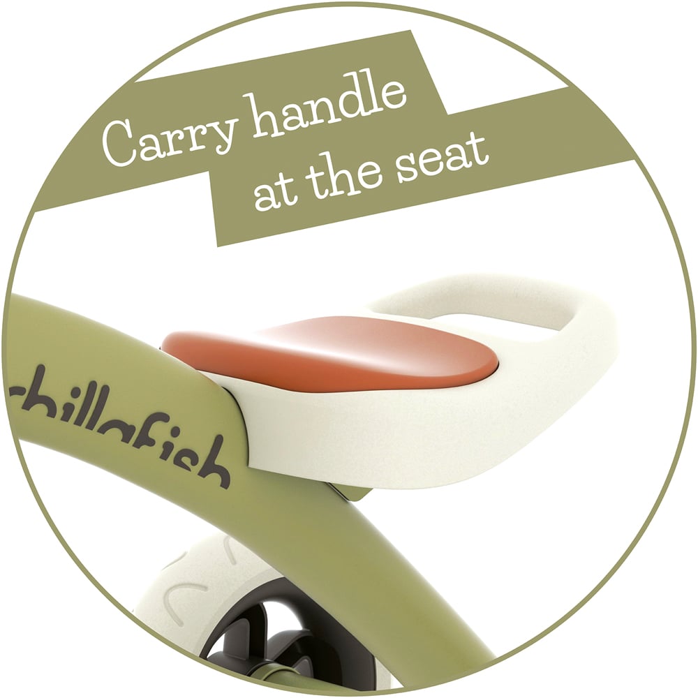 Chillafish Ziggy 12 inch Olive Tricycle Image 3