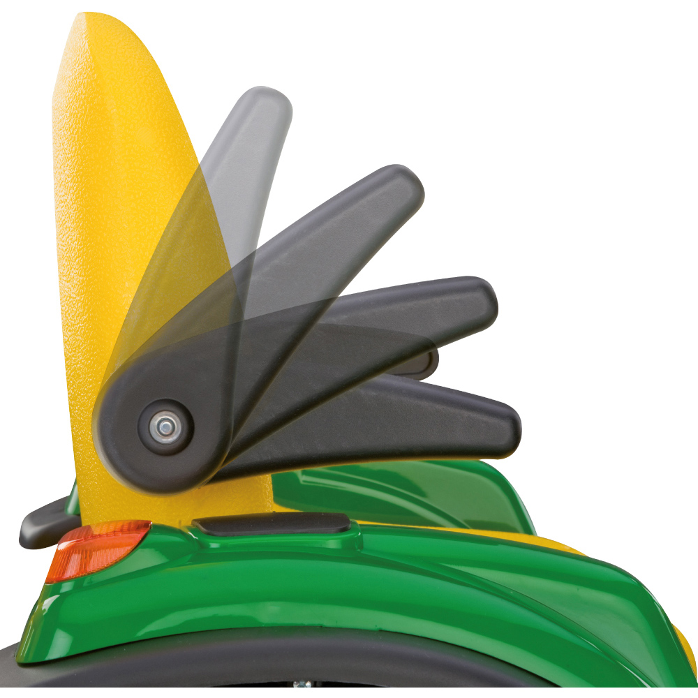 PEG John Deere Ground Loader Kids Electric Ride-On Tractor Green and Yellow 12V Image 5