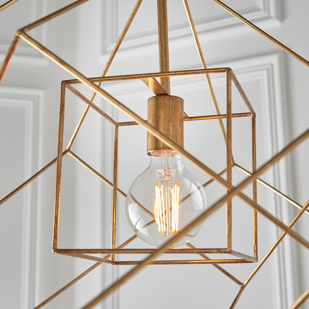 Merano Pescara Gold Leaf Pendant Light Image 3