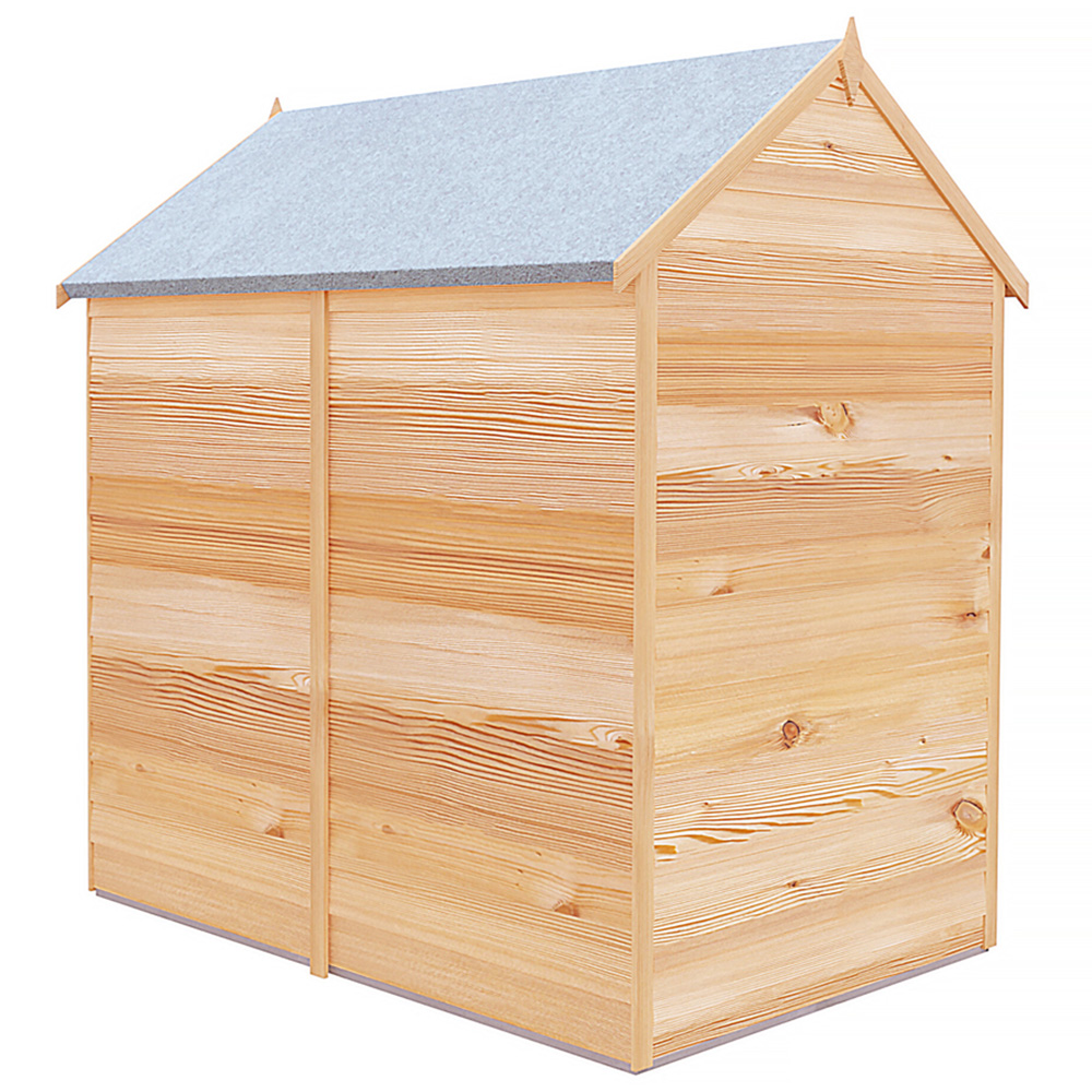 Shire Super Value 6 x 4ft Overlap Apex Garden Shed Image 3
