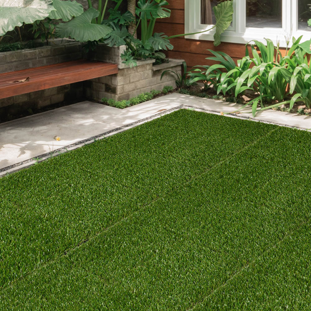 Outsunny 25mm Artificial Grass Turf Mat 30 x 30cm 10 Pack Image 2