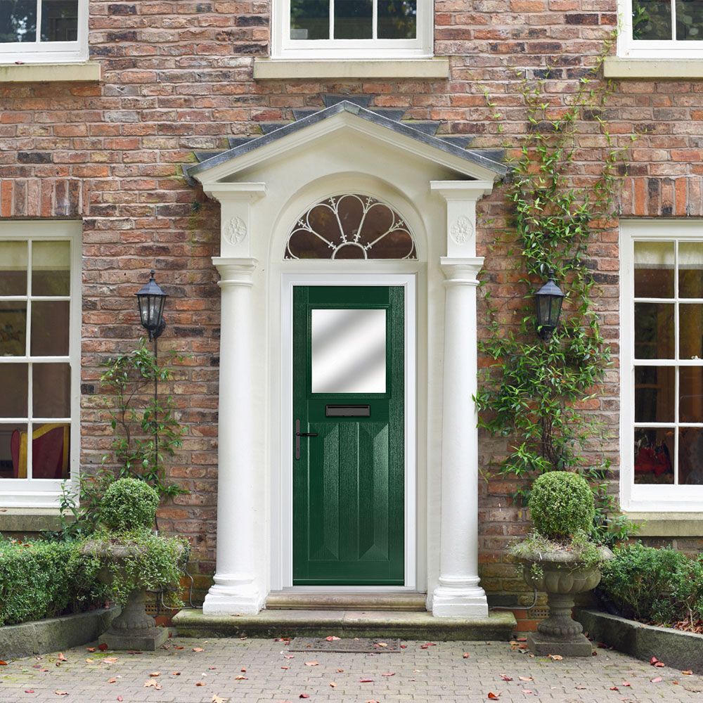 Crystal-Direct Eaton Green GRP Clear Glass Right Hand Open Front Door 2090 x 920mm Image 2