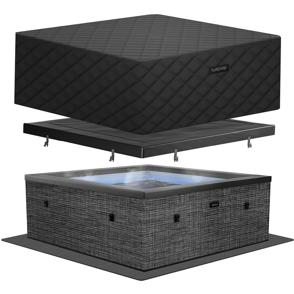 Wave Spas Garda 4 Person Flint Grey Eco Foam Hot Tub with EnergySave Bundle Image 3