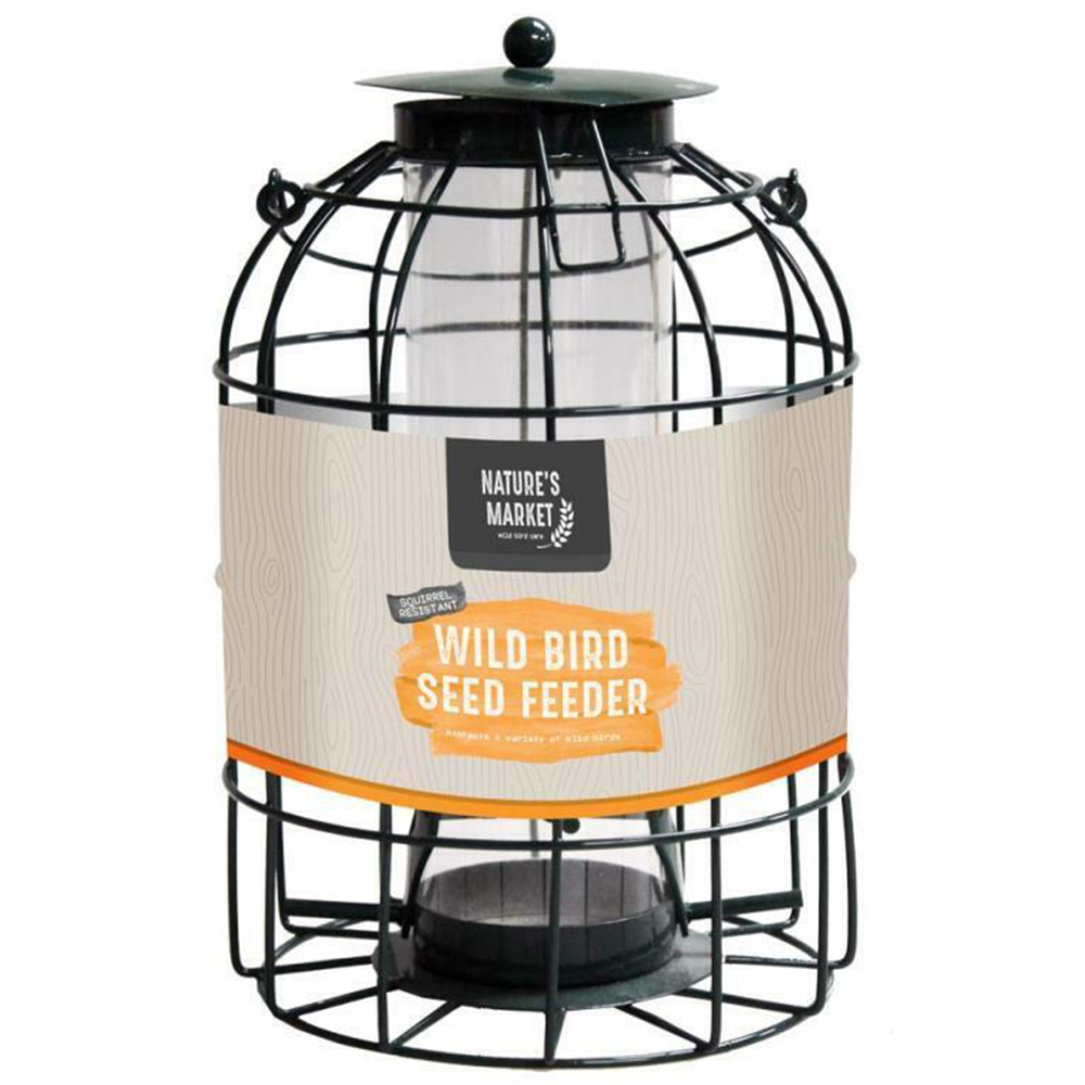 Natures Market Wild Bird Seed Feeder with Squirrel Guard 6 Pack Image 3