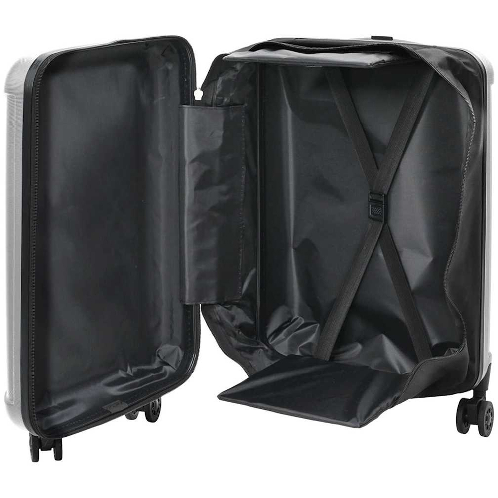 vidaXL 20 inch Silver Rectangular Travel Bag Image 2