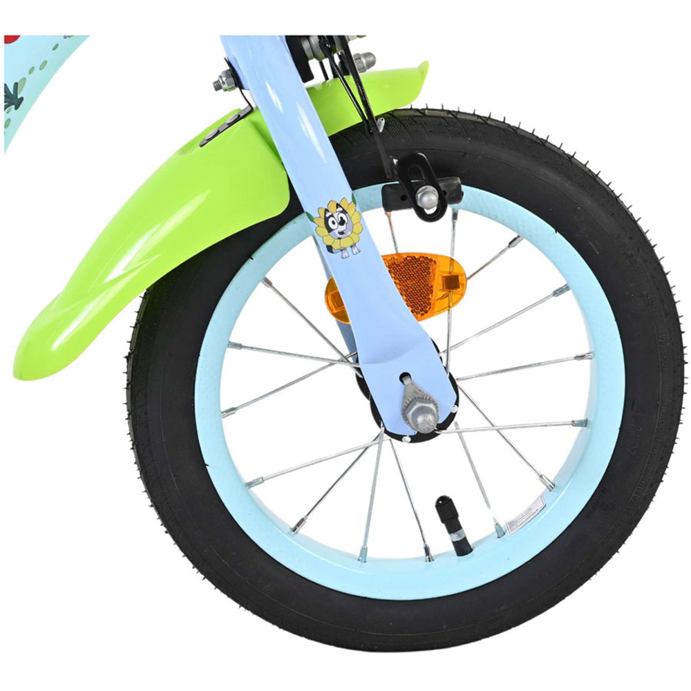 Volare Bluey Kids 12 inch Multicolour Bike with Stabilisers Image 8