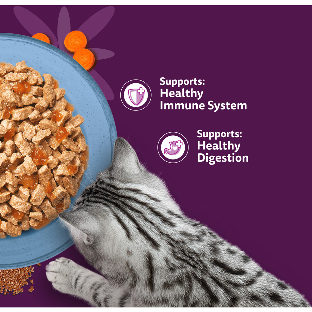 Pack of 6 Whiskas Superfoods in Jelly Cat Food Trout with Tuna Image 6