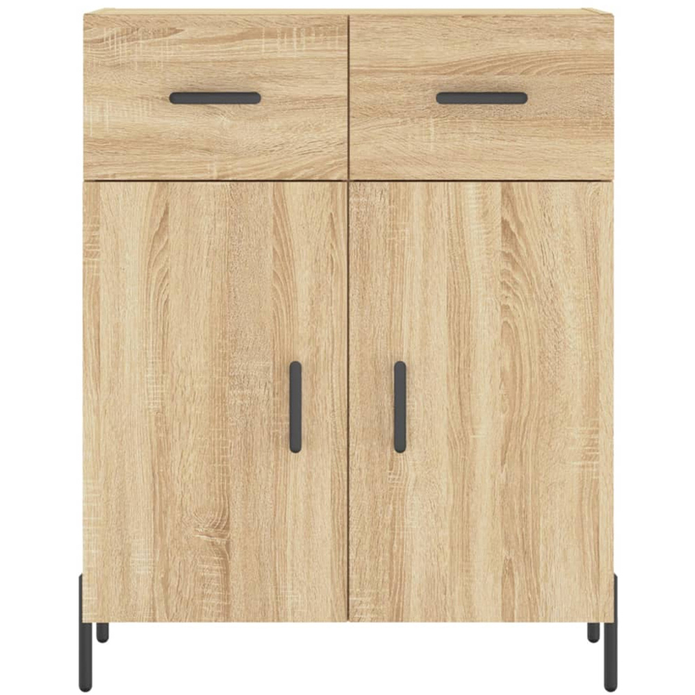 vidaXL 4 Door 2 Drawer Sonoma Oak Highboard Image 8