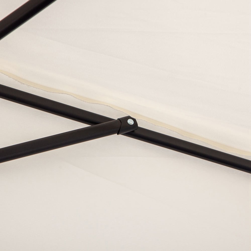 Outsunny White Half Parasol 3m Image 3