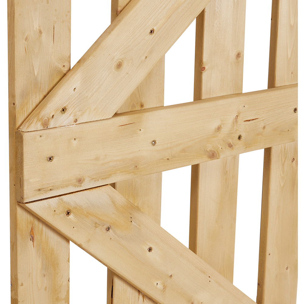 Living and Home 2.9 x 5.9ft Vintage Garden Wooden Fence Gate with Latch Image 6