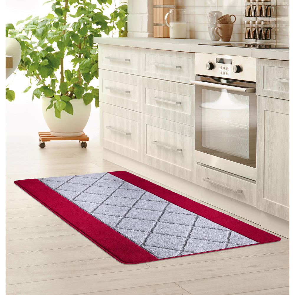 Smart Living Carmela Red and Grey Gel Back Non-Slip Mat 60 x 220cm Image 4