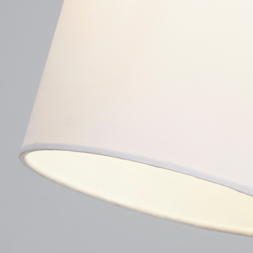 Lighting Collection Yates White Ceiling Lamp Shade 16cm Image 4